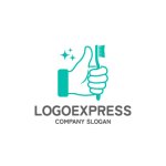 画像1: 清潔感と高評価の歯ブラシロゴ (1)