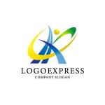 画像1: 躍動感あふれるK字ロゴ (1)