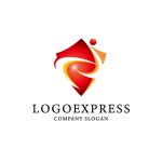 画像1: 躍動感のあるNJと盾のロゴ (1)