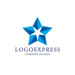 画像1: シャープな3Dスターロゴ (1)