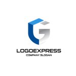 画像1: Gの文字と盾のロゴ (1)