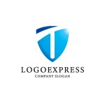 画像1: 盾のT字ロゴ (1)