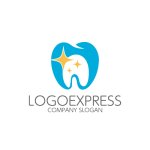 画像1: 輝くきれいな歯のロゴ (1)