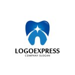 画像1: 輝きのある歯のロゴ (1)