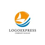 画像1: 帆船のロゴ (1)