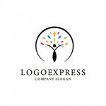 画像1: 喜びのシルエットのロゴ (1)