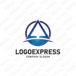 画像1: 海とヨットをモチーフにしたシンプルかつおしゃれなロゴ (1)