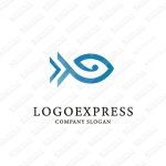 画像1: 魚のシンプルなロゴ (1)