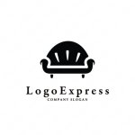 画像1: ソファーのシンプルなロゴ (1)