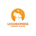 画像1: シンプルで愛らしい犬のロゴ (1)