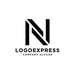 画像1: シンプルNモノグラムロゴ (1)