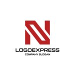 画像1: シンプルでスタイリッシュなNロゴ (1)