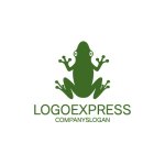 画像1: シンプルカエルのロゴ (1)