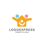 画像1: 笑顔とつながりのロゴ (1)