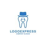 画像1: 笑顔の歯のロゴ (1)