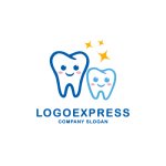 画像1: 笑顔の歯のロゴ (1)