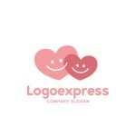 画像1: 笑顔のハートロゴ (1)