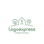 画像1: 自然と笑顔がいっぱいの家のロゴ (1)