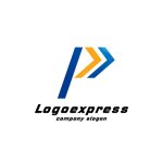 画像1: スピード感を表現したPのロゴ (1)