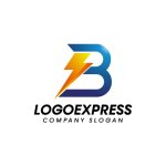 画像1: 稲妻とスピードのBロゴ (1)