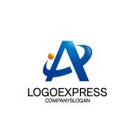 画像1: スピーディーなAの軌道ロゴ (1)