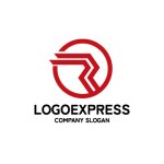 画像1: スピーディーな躍動感を表現したRロゴ (1)