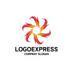 画像1: 龍が渦巻くダイナミックな連携ロゴ (1)