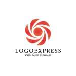 画像1: 渦巻く花びらのロゴ (1)