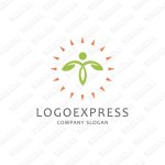 画像1: 双葉をモチーフにした成長のロゴ (1)