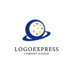 画像1: 宇宙と星のロゴ (1)