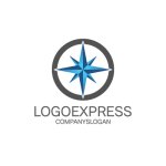 画像1: 羅針盤と導きの星のロゴ (1)