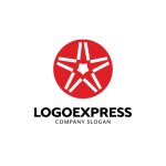 画像1: 星型と車輪が融合した情熱のロゴ (1)