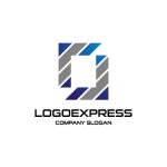 画像1: ストライプ模様の四角形とJのロゴ (1)