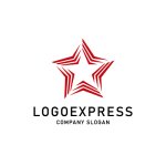 画像1: ストライプの星ロゴ (1)