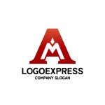 画像1: 力強いAMの融合ロゴ (1)