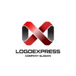 画像1: 無限の可能性が交差する力強いXのロゴ (1)