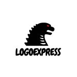 画像1: 力強いゴジラのロゴ (1)