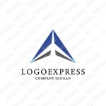 画像1: 飛行機をモチーフにしたおしゃれなロゴ (1)