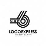 画像1: ６のおしゃれなロゴ (1)