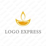 画像1: スタイリッシュなキャンドルのロゴ (1)