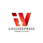 画像1: スタイリッシュなIVロゴ (1)