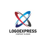 画像1: スタイリッシュでダイナミックなXロゴ (1)