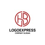 画像1: スタイリッシュなHBロゴ (1)