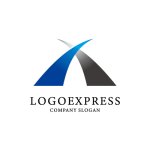 画像1: スタイリッシュなクロスXロゴ (1)