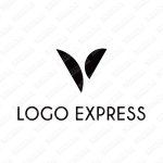 画像1: スタイリッシュな黒の V ロゴ (1)