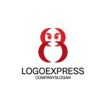 画像1: おしゃれなだるまロゴ (1)