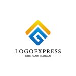 画像1: スタイリッシュなGのロゴ (1)