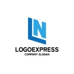 画像1: スタイリッシュなLNロゴ (1)