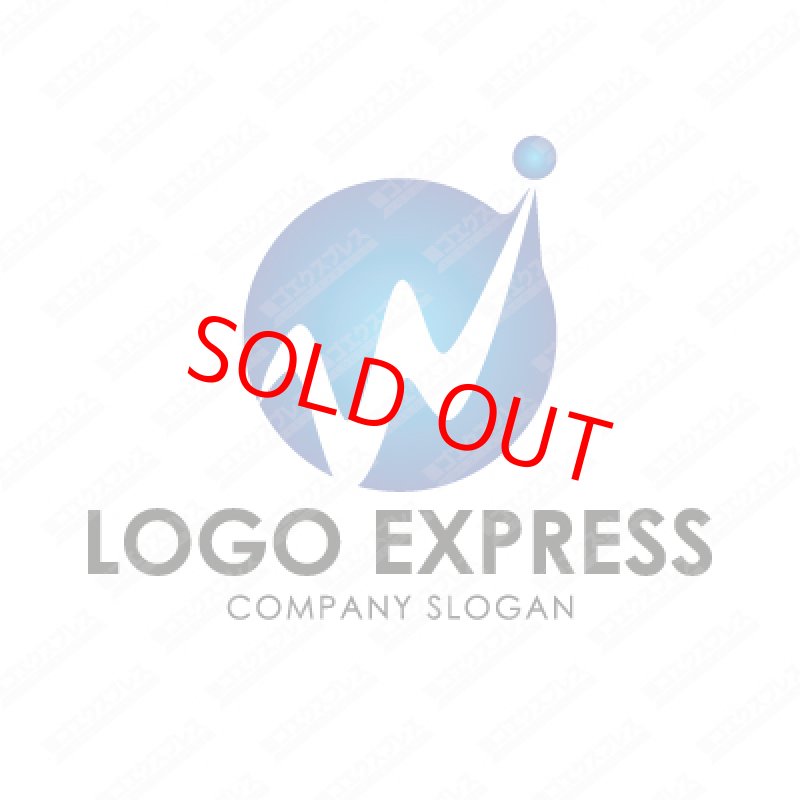 画像1: スタイリッシュな丸型のWロゴ (1)