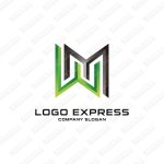 画像1: スタイリッシュなWとMのロゴ (1)